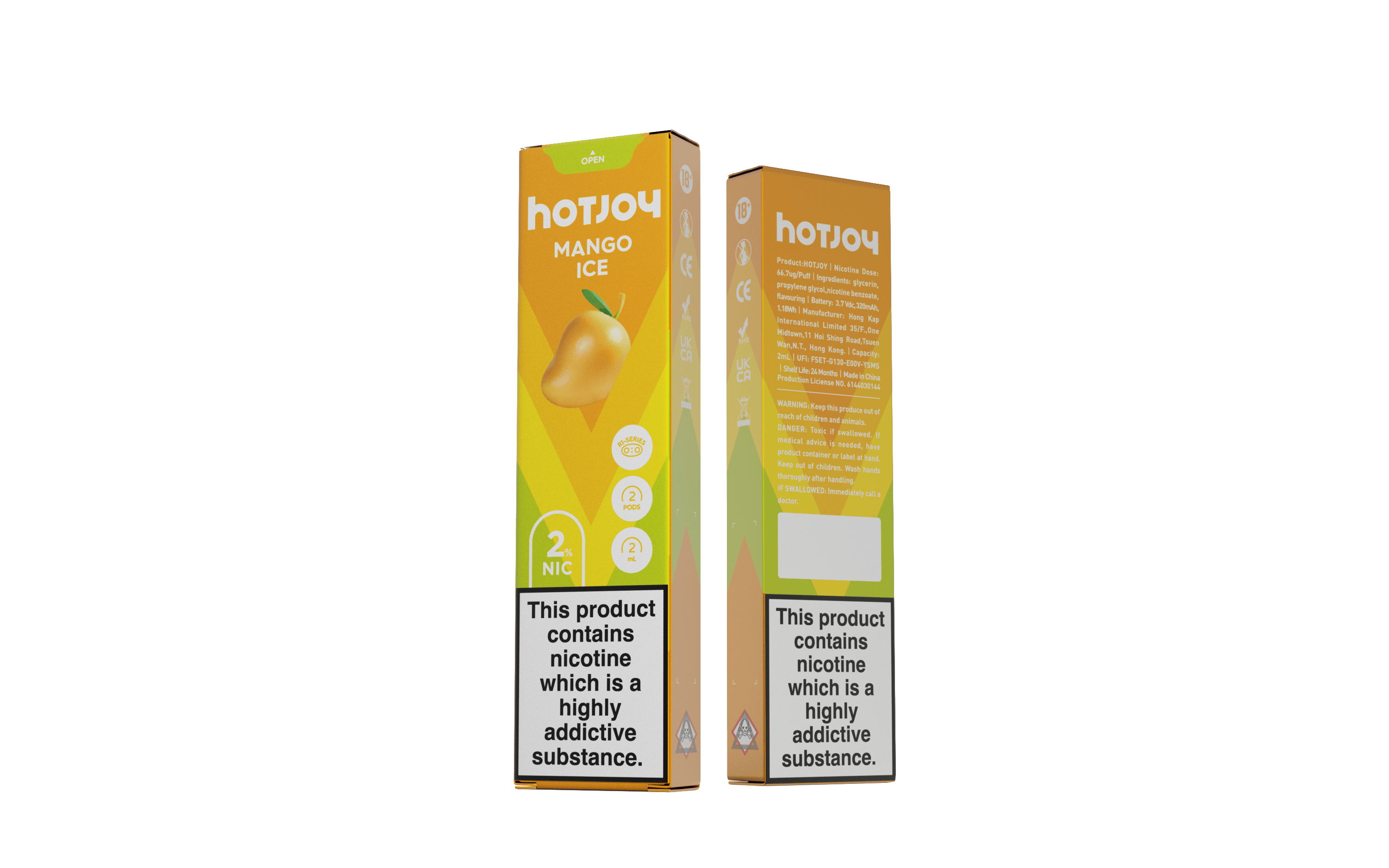 HOTJOY Prefilled Vape POD 2PCS - VAPING COUNTRY