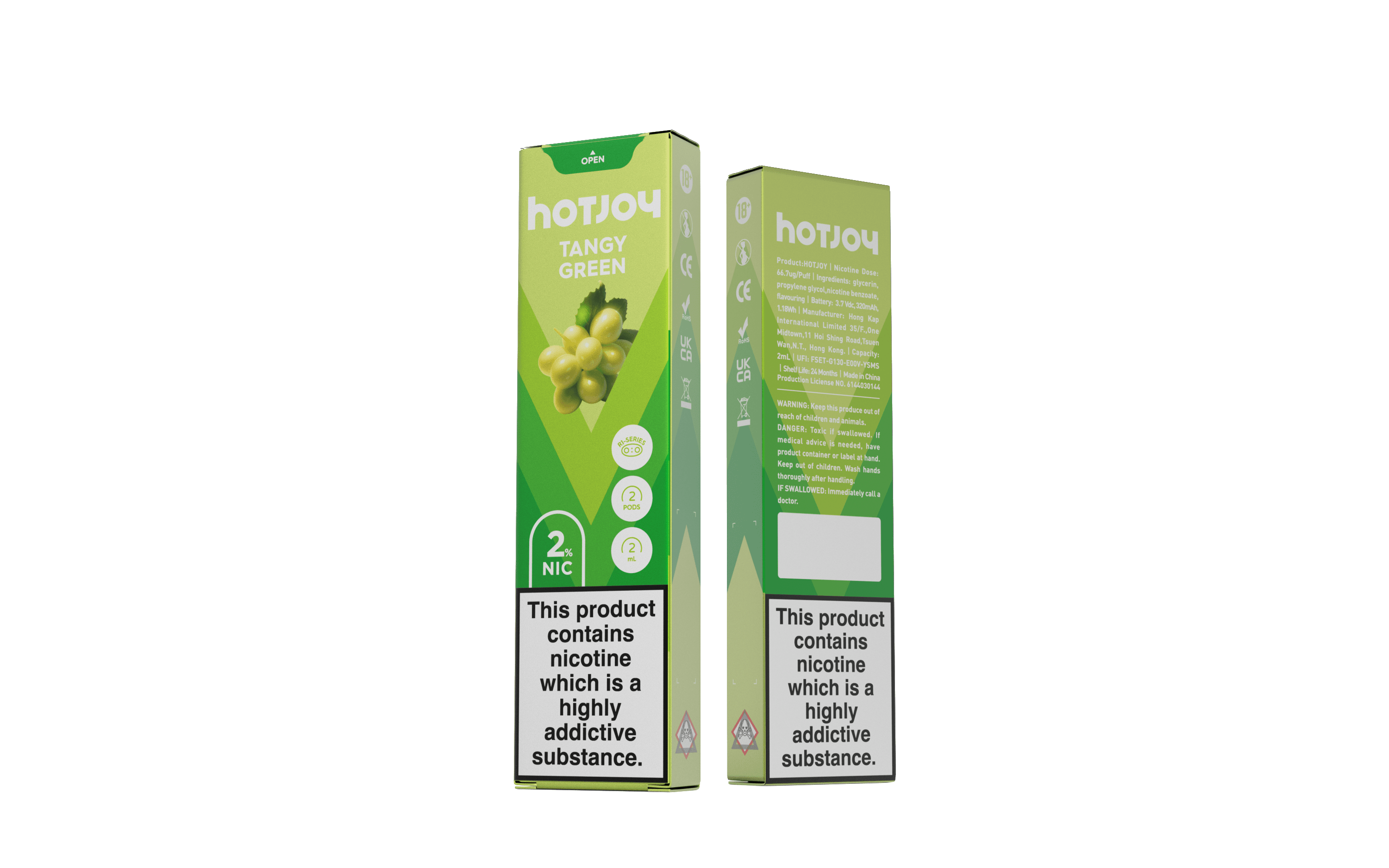 HOTJOY Prefilled Vape POD 2PCS - VAPING COUNTRY