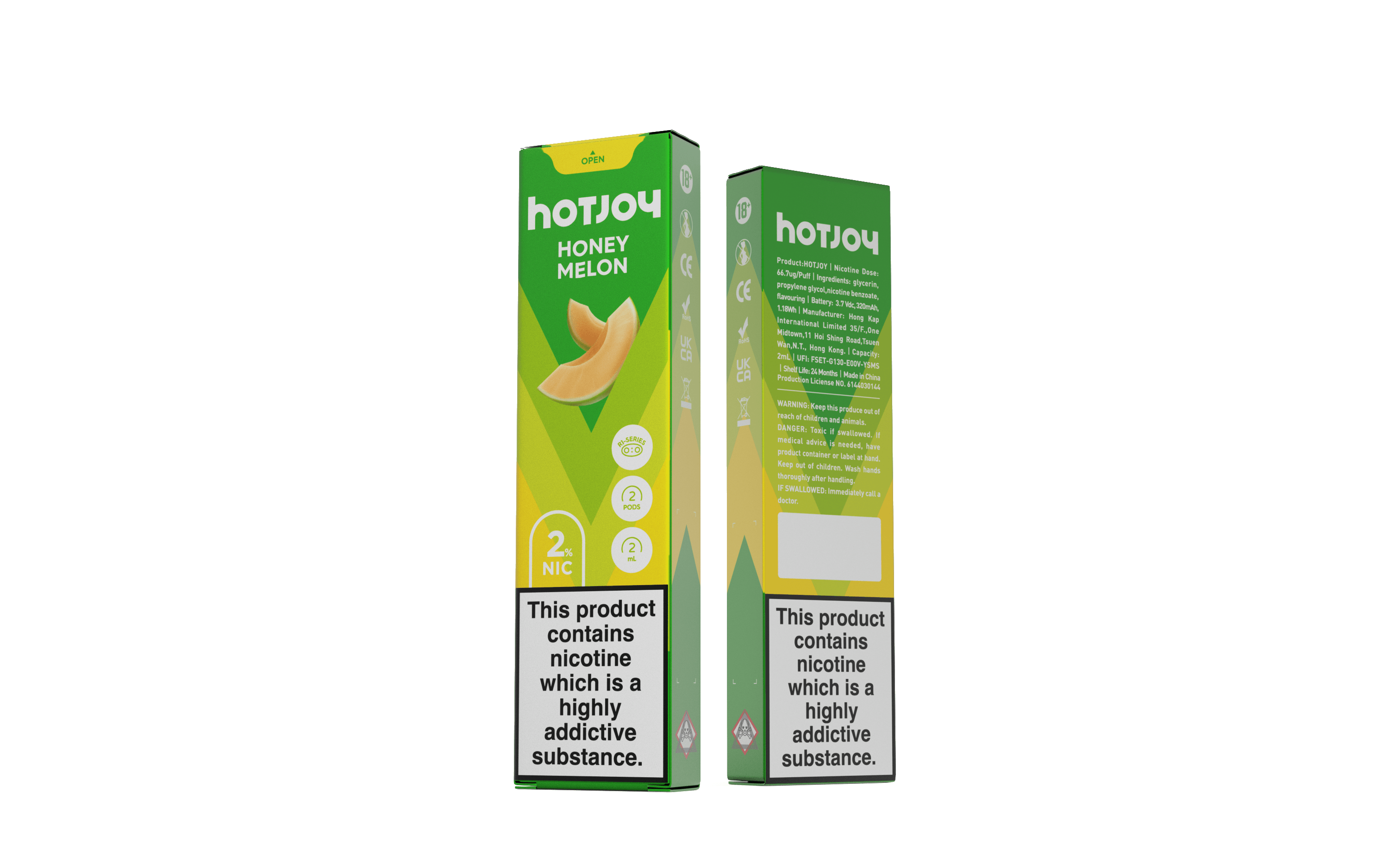 HOTJOY Prefilled Vape POD 2PCS - VAPING COUNTRY