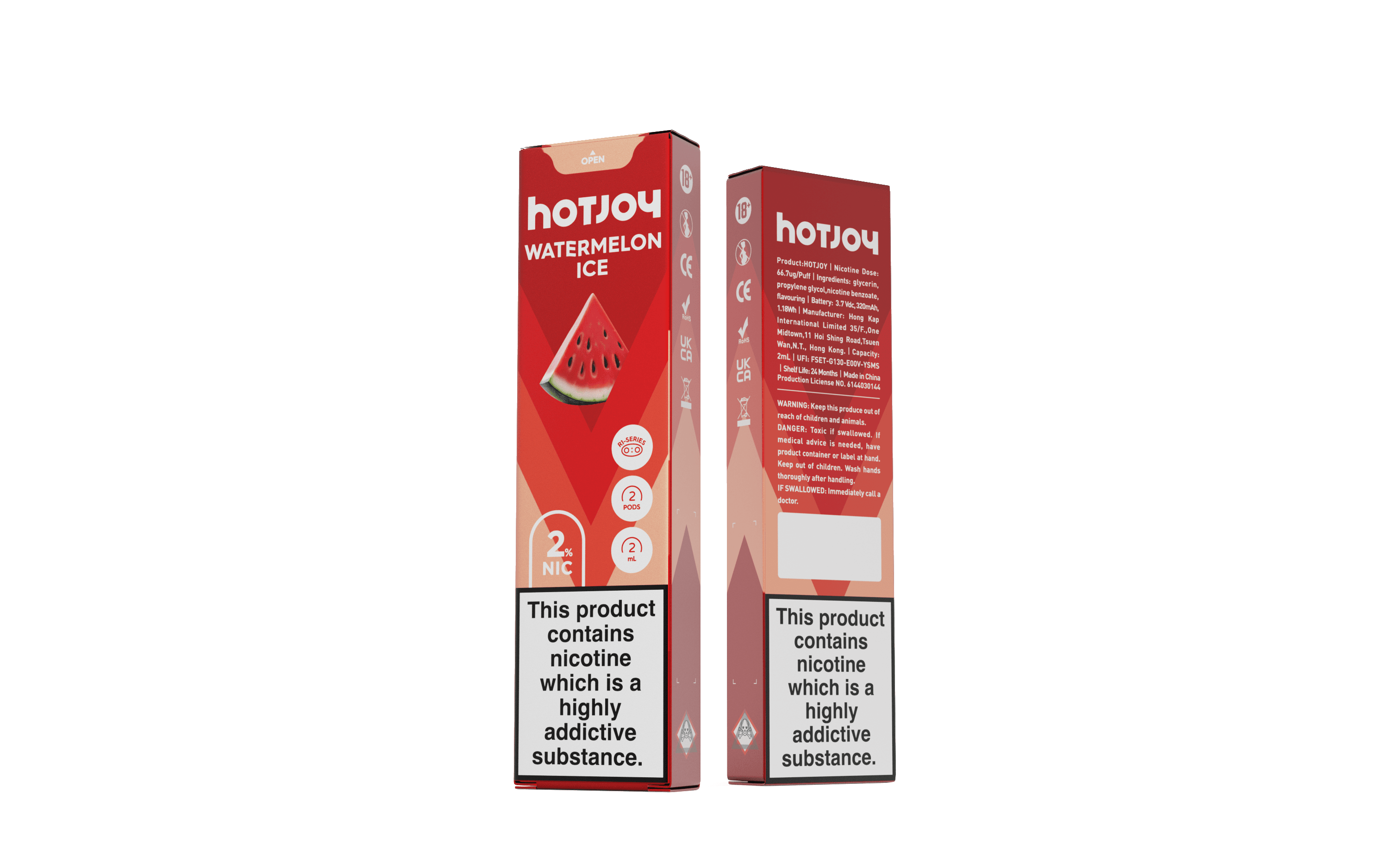 HOTJOY Prefilled Vape POD 2PCS - VAPING COUNTRY