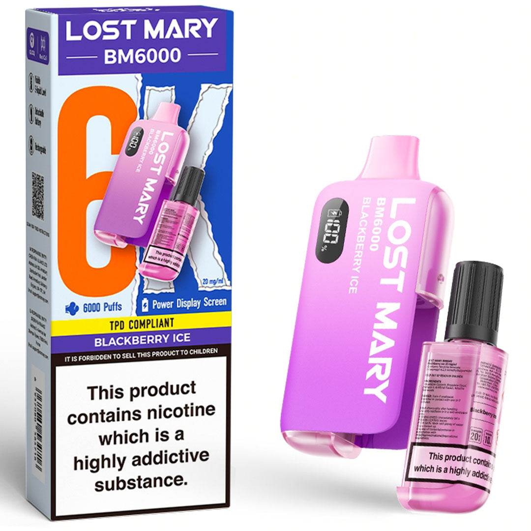 Lost Mary BM6000 Prefilled Vape KIT - VAPING COUNTRY