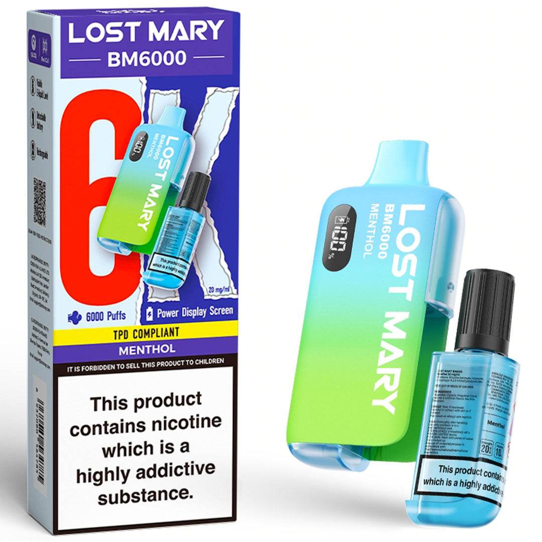 Lost Mary BM6000 Prefilled Vape KIT - VAPING COUNTRY