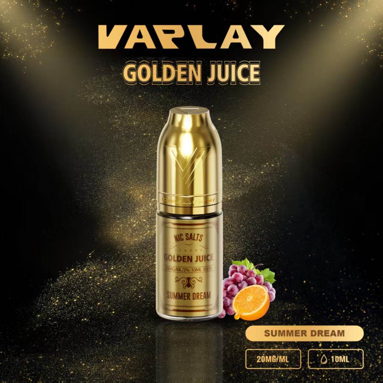 GOLDEN JUICE 20mg - Nic Salt E-Liquid 10ml - VAPING COUNTRY