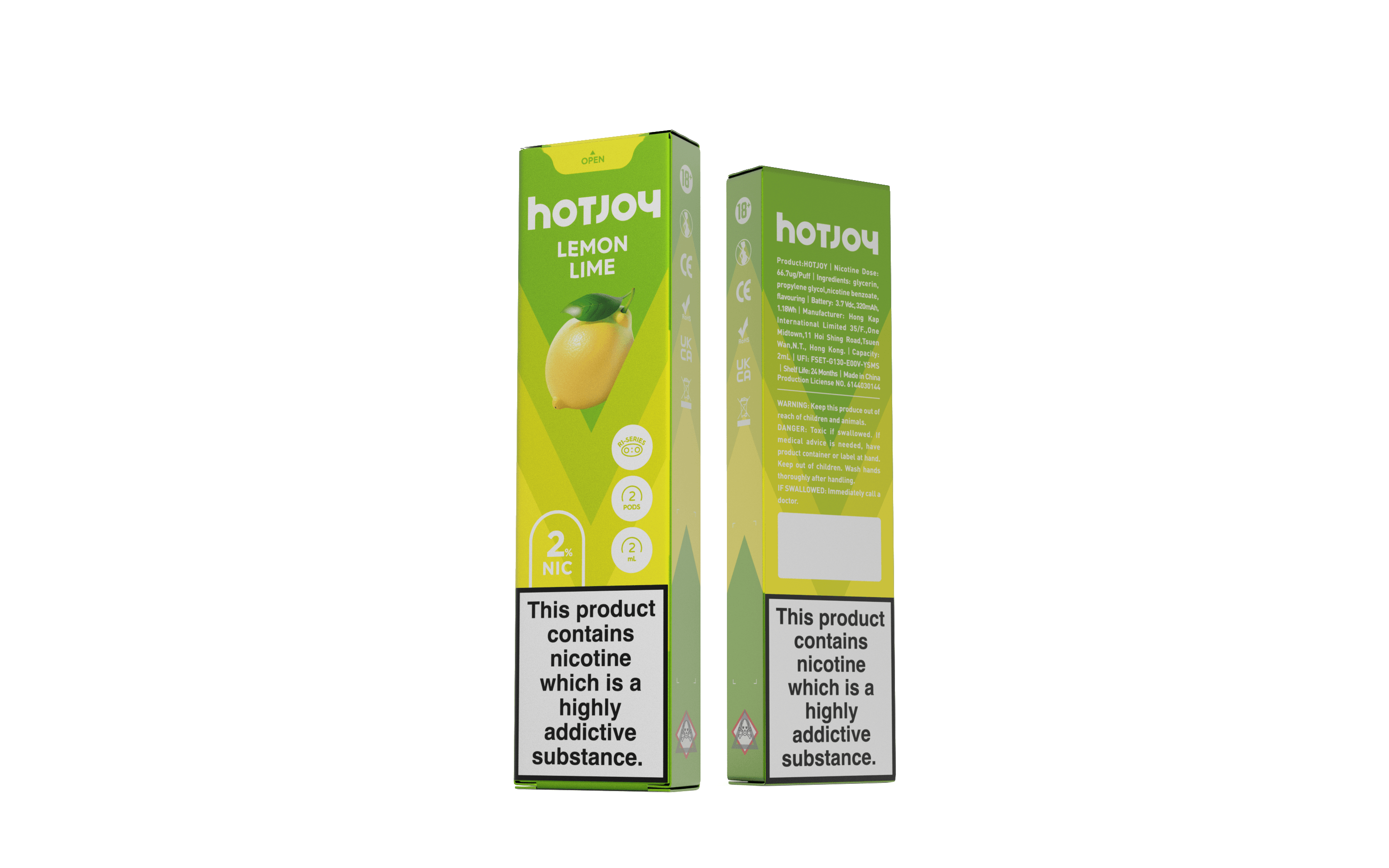 HOTJOY Prefilled Vape POD 2PCS