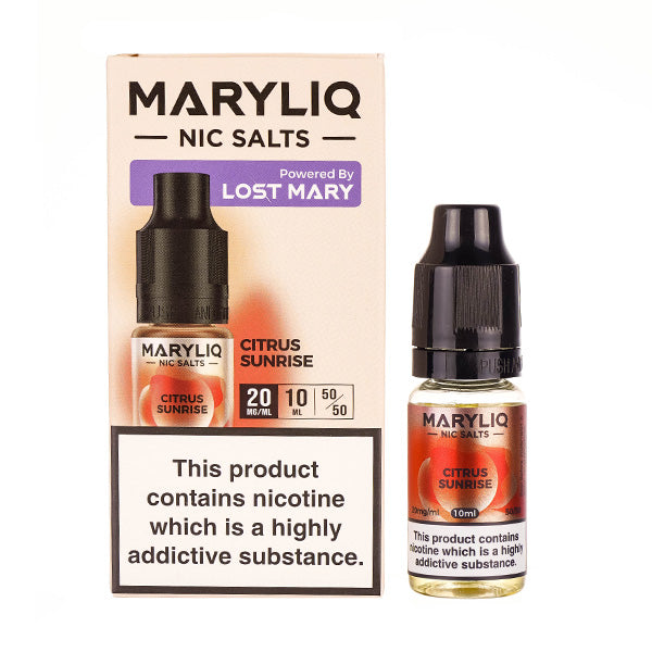 Citrus Sunrise Nic Salt E-Liquid by Lost Mary Maryliq