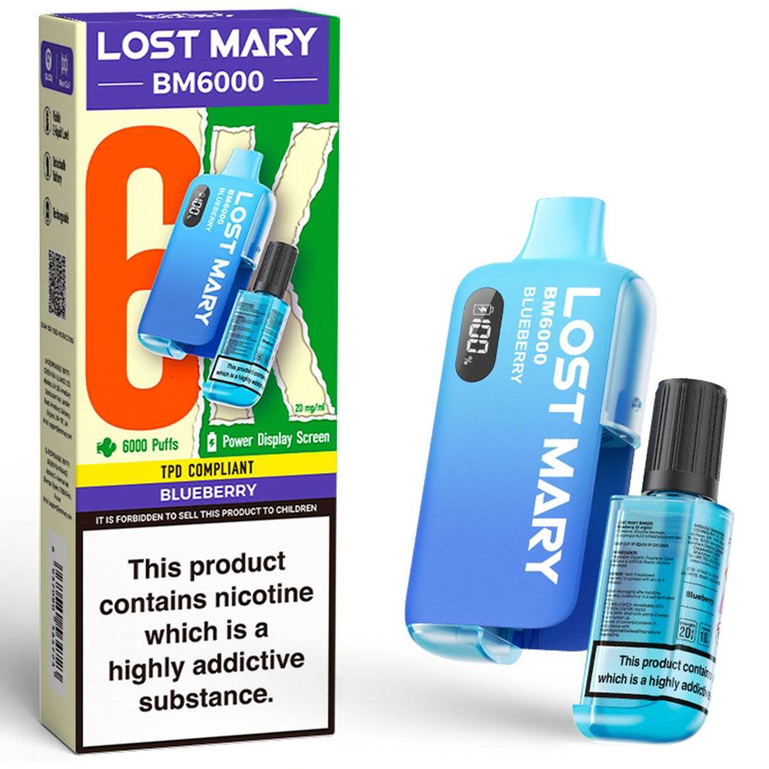 Lost Mary BM6000 Prefilled Vape KIT - VAPING COUNTRY
