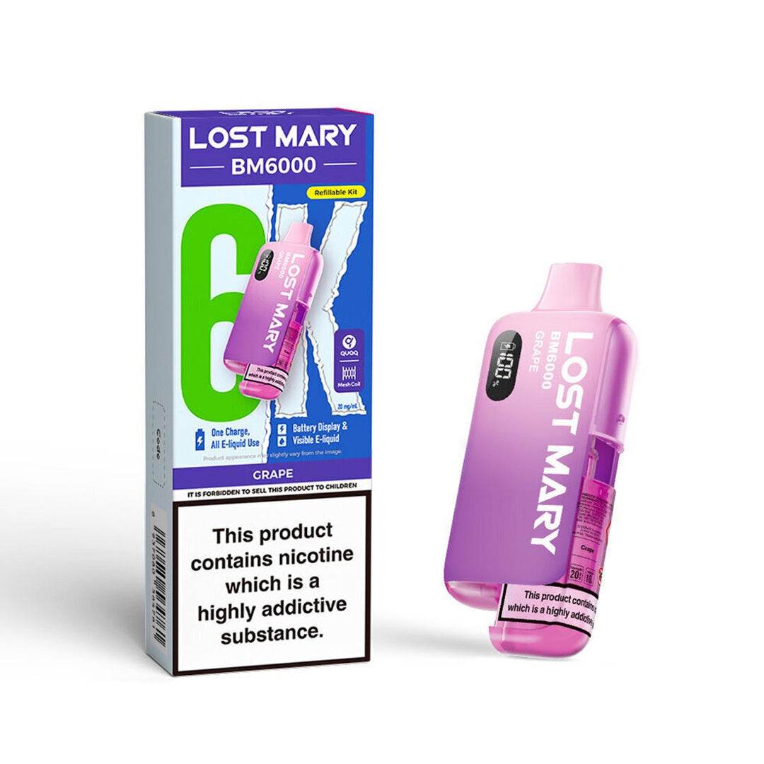 Lost Mary BM6000 Prefilled Vape KIT - VAPING COUNTRY
