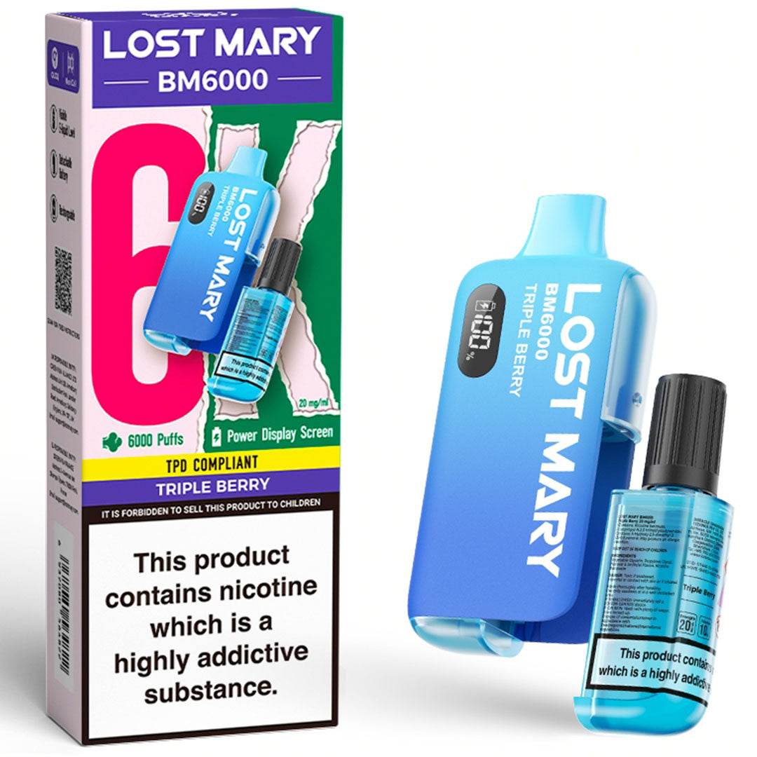 Lost Mary BM6000 Prefilled Vape KIT - VAPING COUNTRY