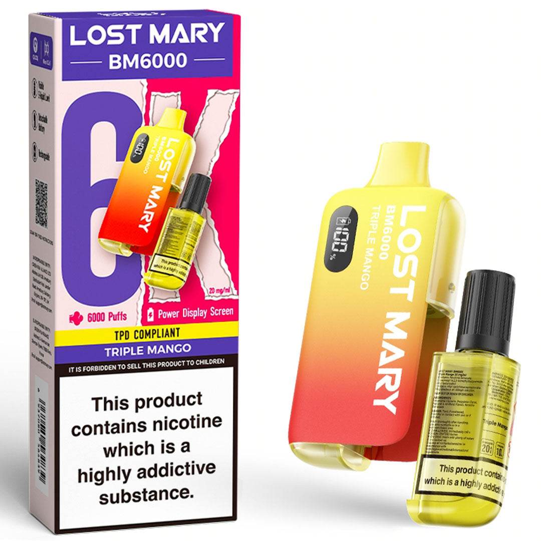 Lost Mary BM6000 Prefilled Vape KIT - VAPING COUNTRY