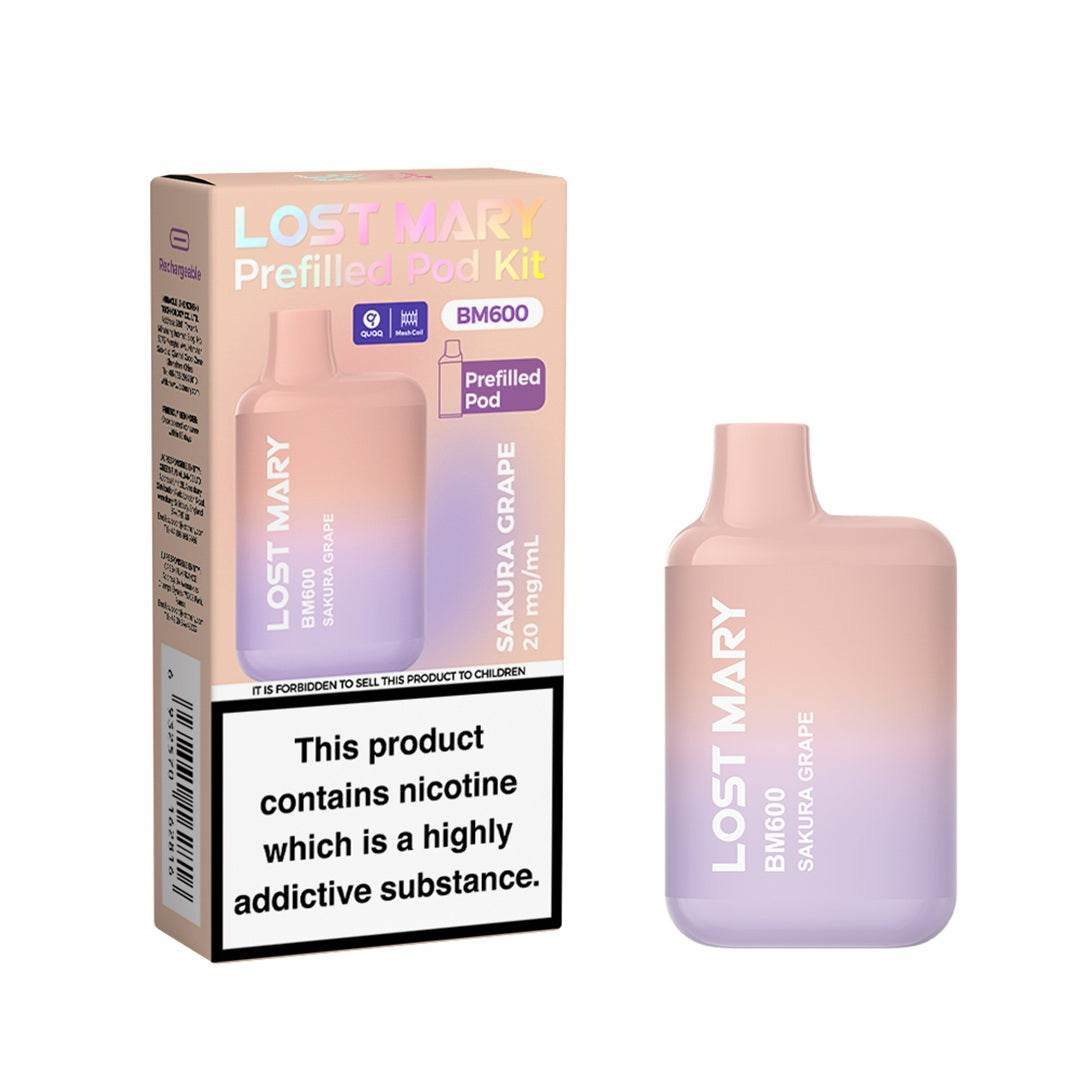 Lost Mary BM600 Prefilled Vape KIT - VAPING COUNTRY