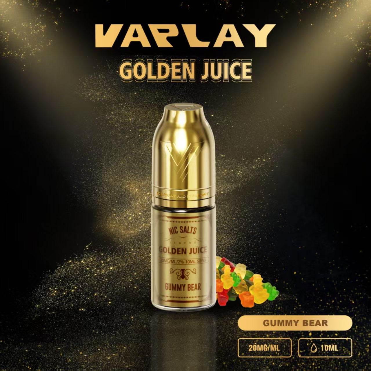 GOLDEN JUICE 20mg - Nic Salt E-Liquid 10ml - VAPING COUNTRY